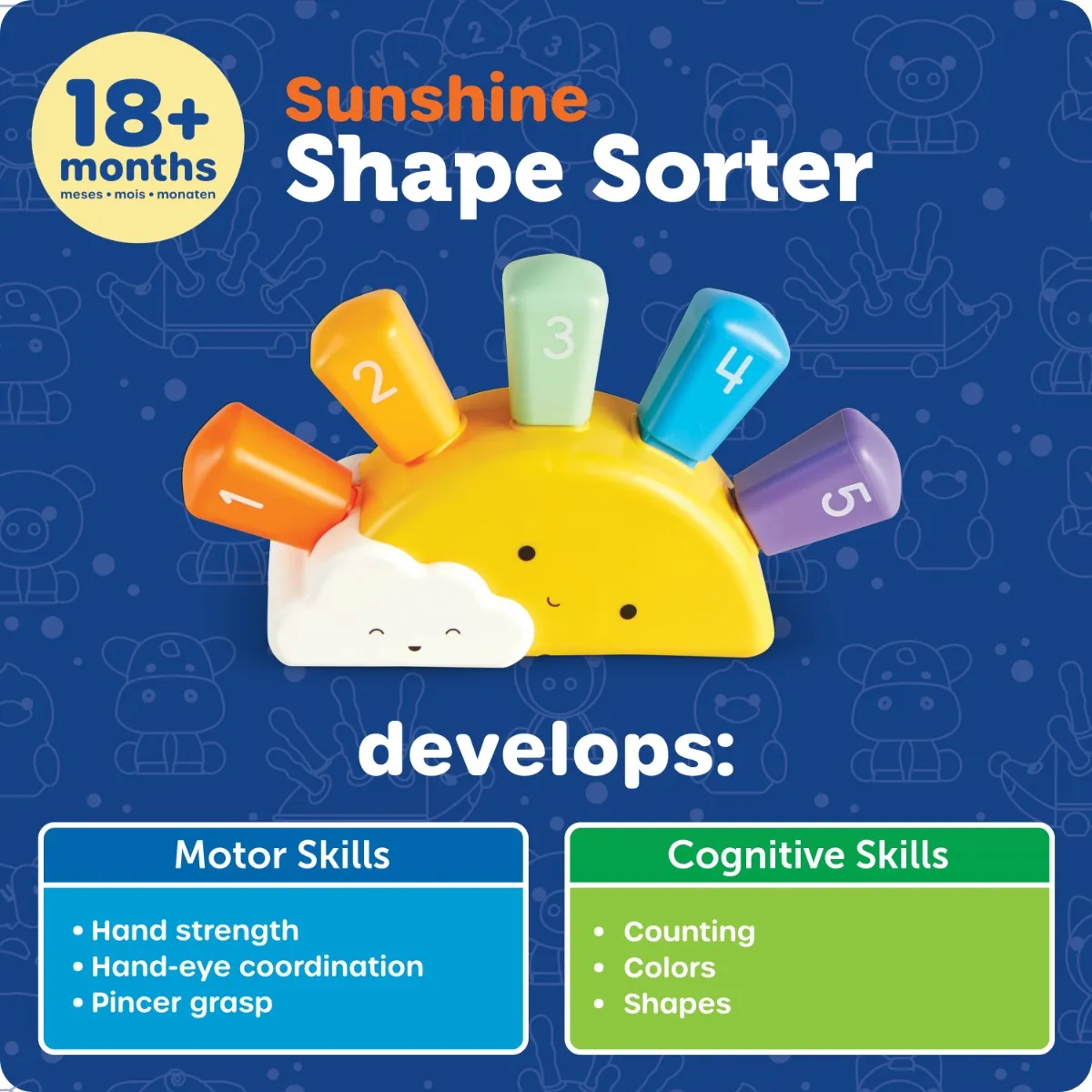 Learning Resources Puzzle Sunshine Shape Sorter - Image 9