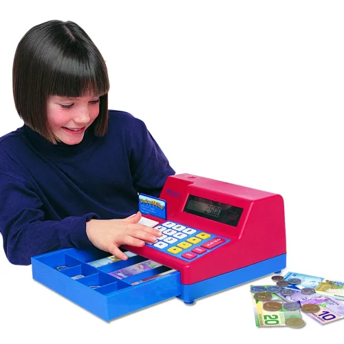 Alternative view of Learning Resources Puzzle Pretend & Play® Calculator Cash Register with Canadian Currency