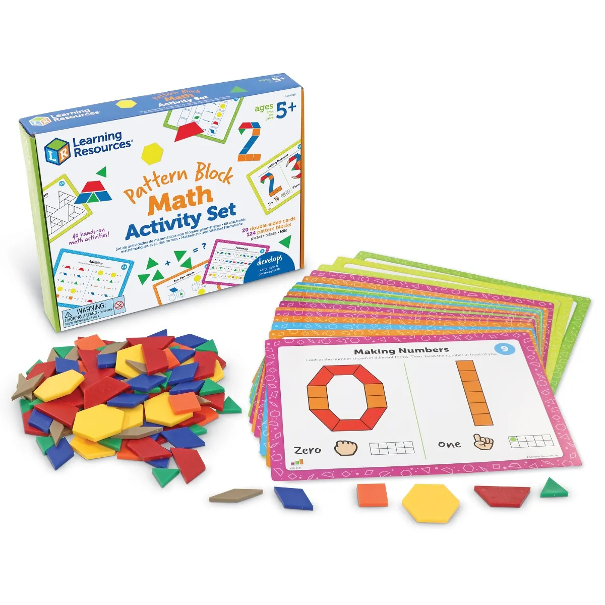 Learning Resources Puzzle Pattern Block Math Activity Set - Image 10