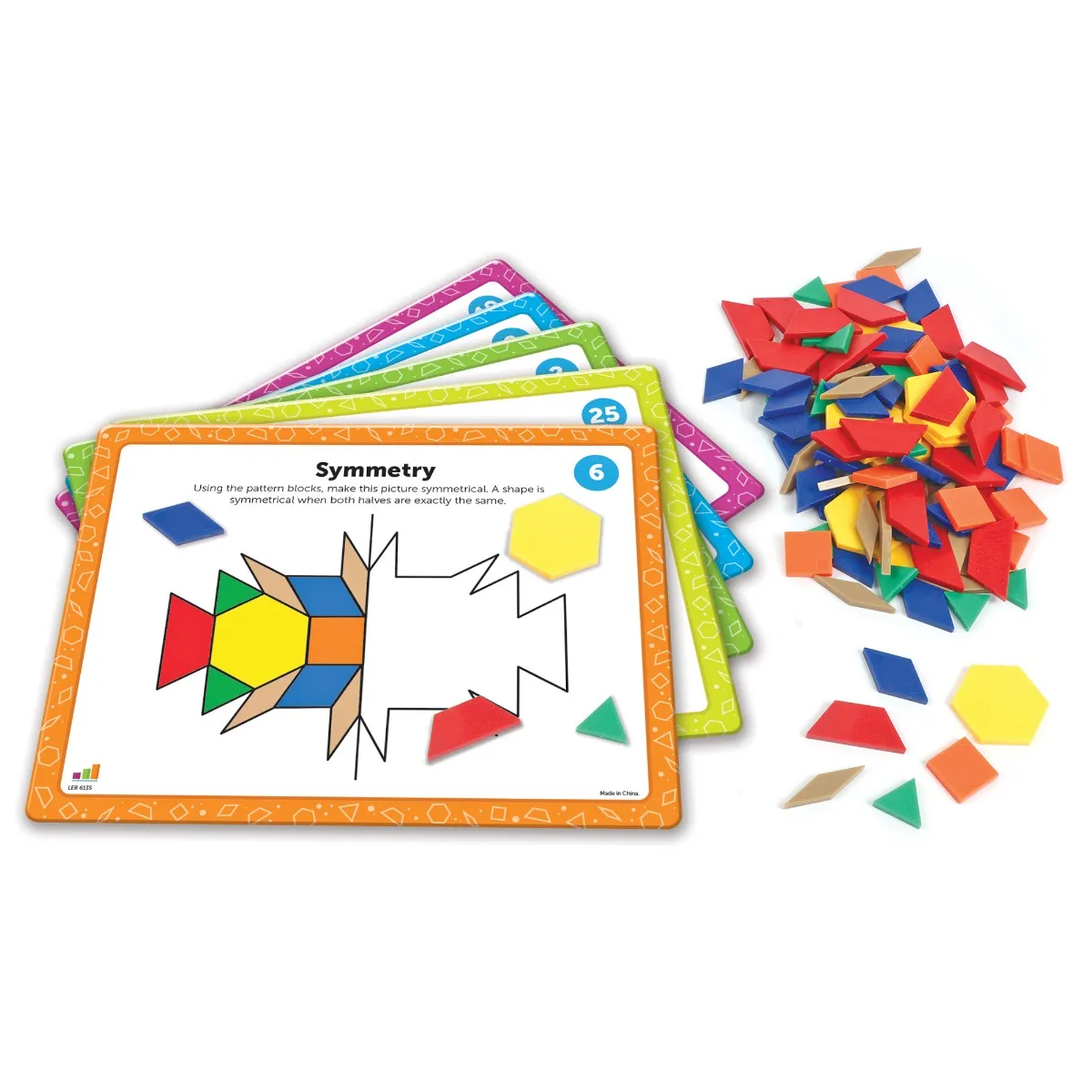 Learning Resources Puzzle Pattern Block Math Activity Set - Image 11