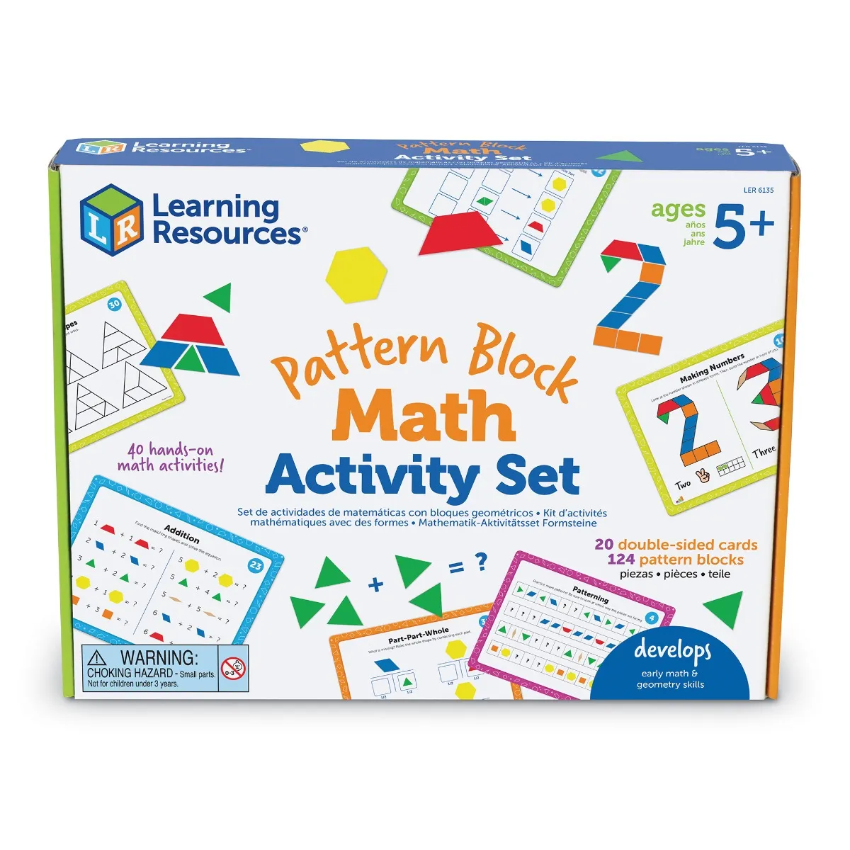 Learning Resources Puzzle Pattern Block Math Activity Set - Image 9