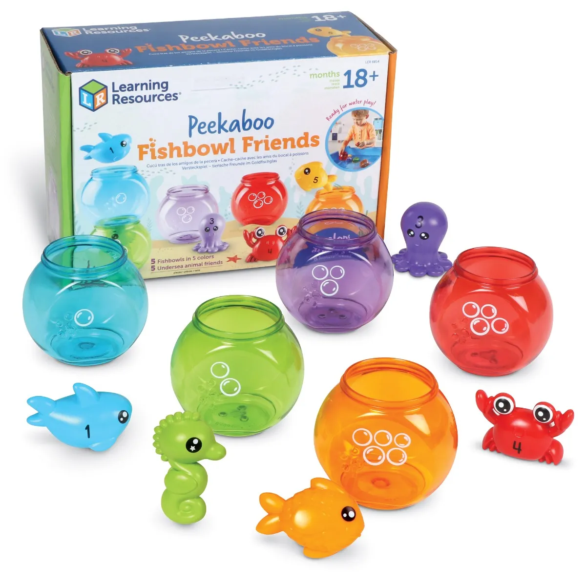 Learning Resources Puzzle Peekaboo Fish Bowl Friends - Image 8