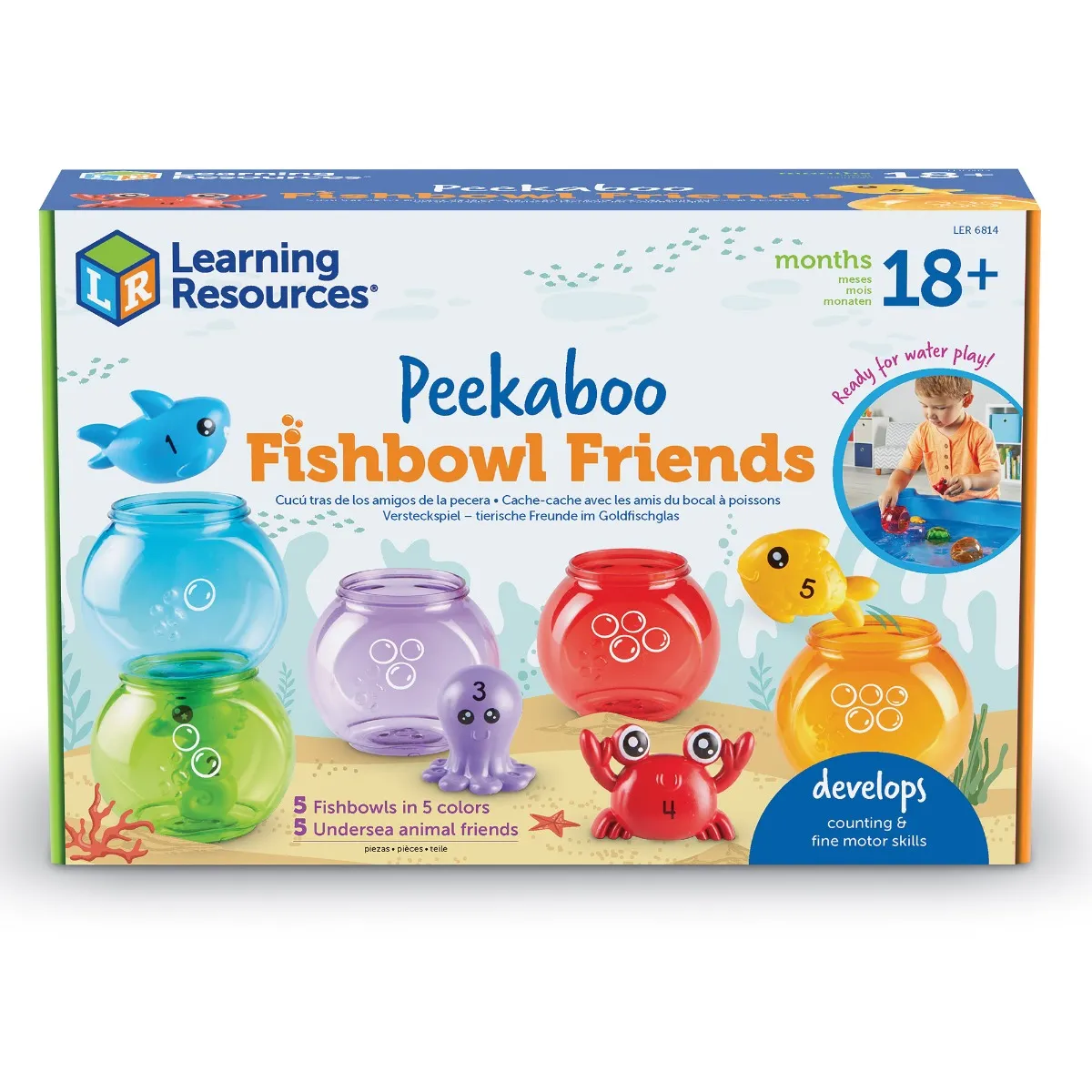 Learning Resources Puzzle Peekaboo Fish Bowl Friends - Image 12