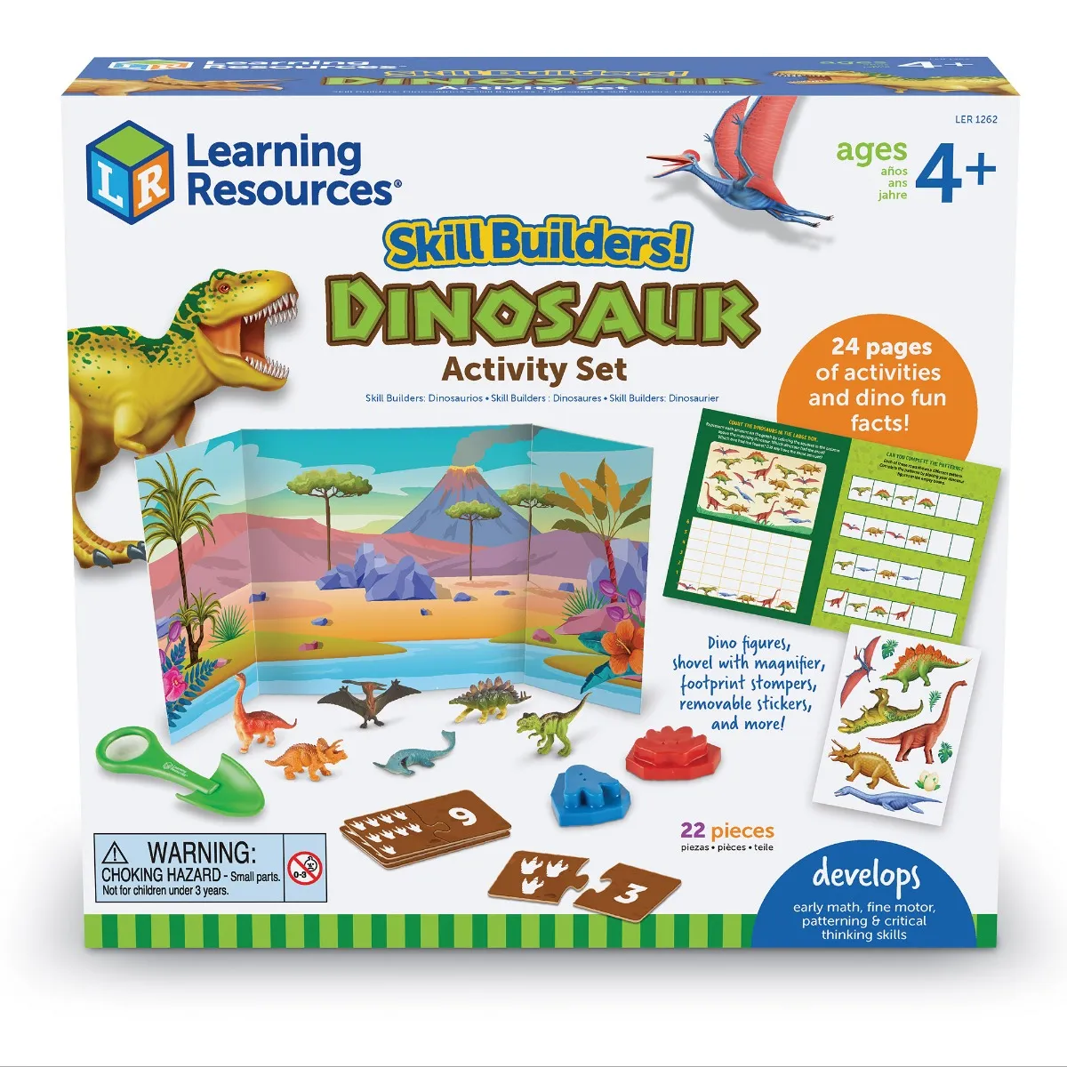 Learning Resources Puzzle Skill Builders! Dinosaur Activity Set - Image 8