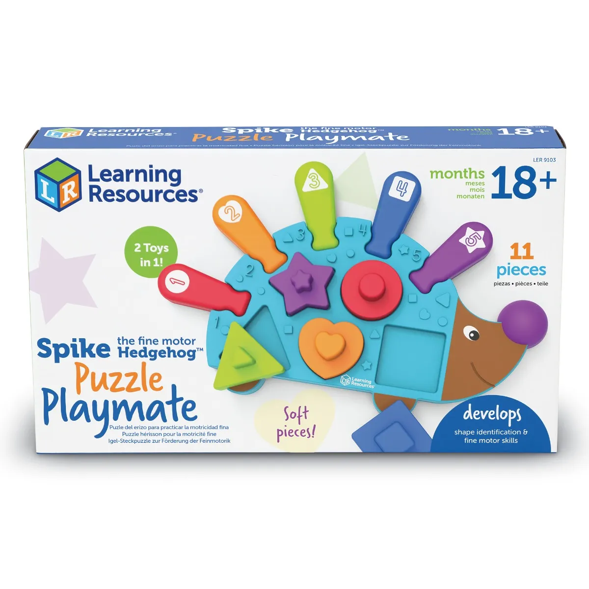 Learning Resources Puzzle Spike the Fine Motor Hedgehog® Puzzle Playmate - Image 13