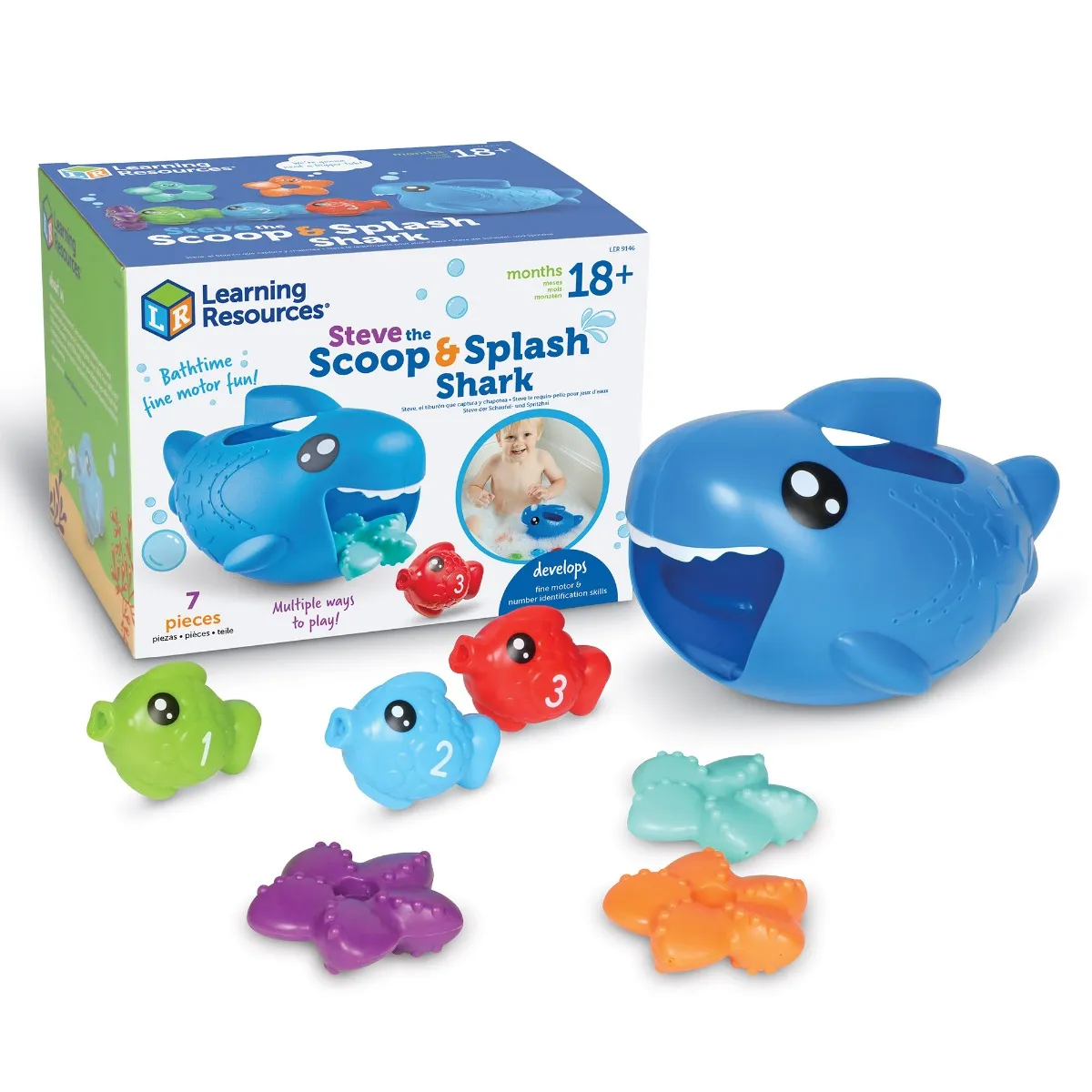 Learning Resources Puzzle Steve the Scoop & Splash Shark™ - Image 11