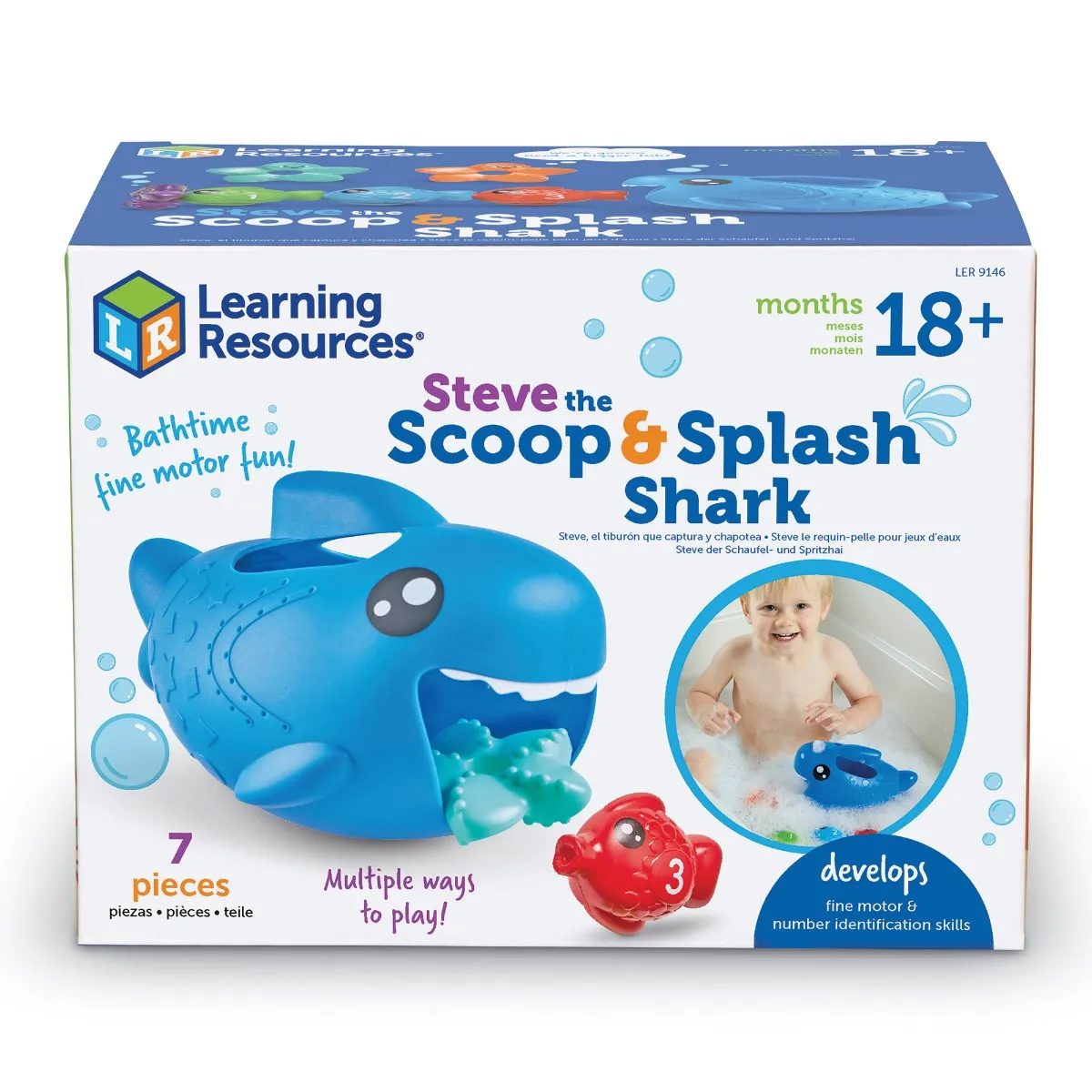 Learning Resources Puzzle Steve the Scoop & Splash Shark™ - Image 19
