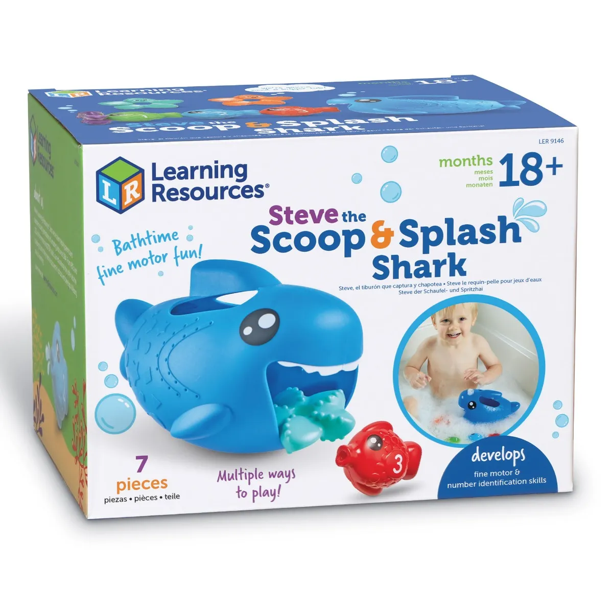 Learning Resources Puzzle Steve the Scoop & Splash Shark™ - Image 2