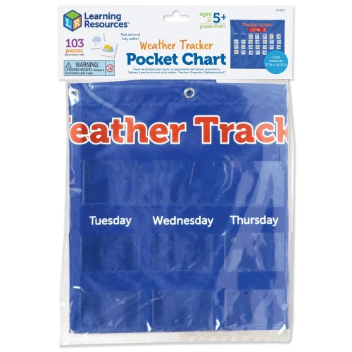 Alternative view of Learning Resources Puzzle Weather Tracker Pocket Chart